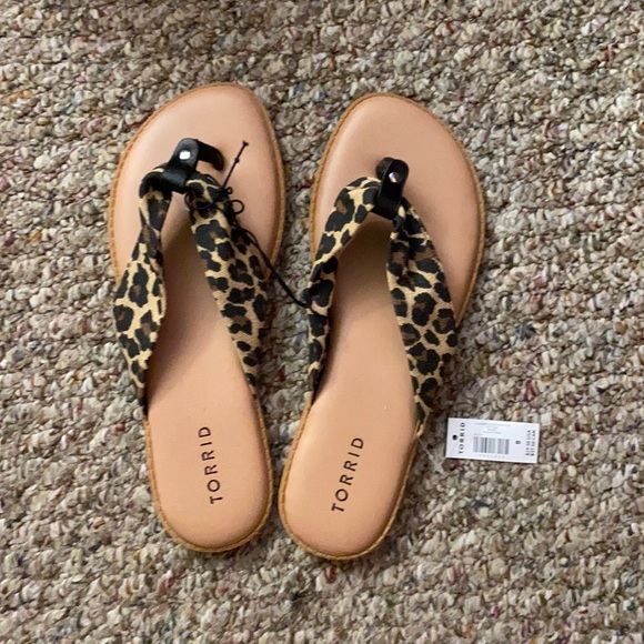 torrid Shoes - Torrid Leopard Print flip flops